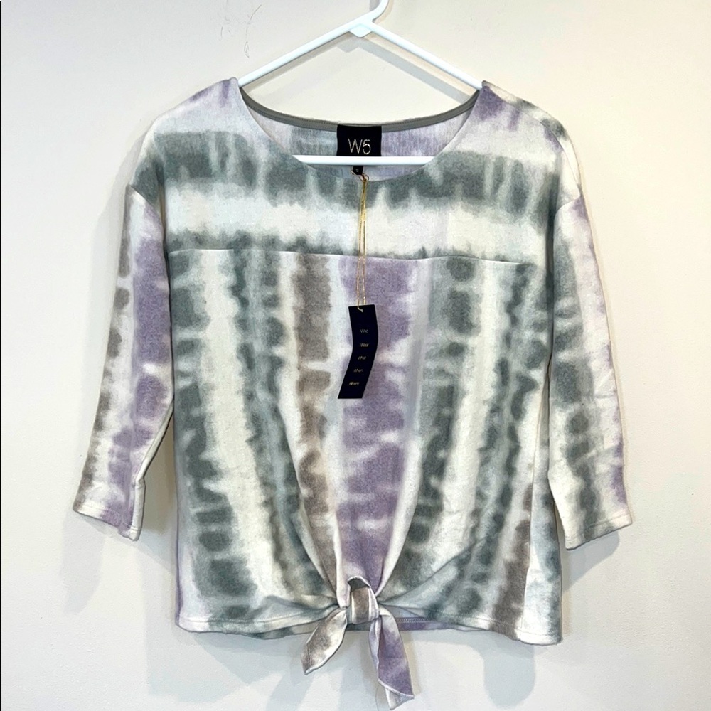 🔥W5 Women's Tie-Dye Top - Purple and Gray🔥